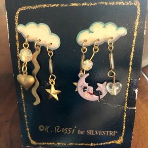 Vintage K. Rossi for Silvestri charm earrings